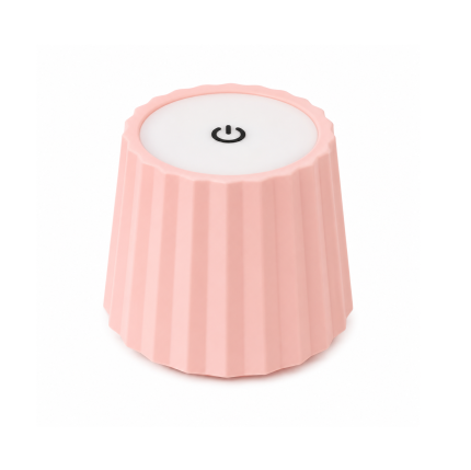 Modern Rechargeable LED Table Lamp 1808A (Pink)