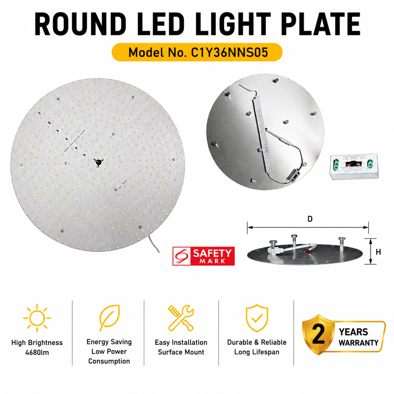 bda26437-5266-48e1-98b2-dfc638c6ac65 Round LED Light Plate 48W - Image 1