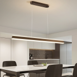 Minimalist Black Linear Pendant Light - Image 2