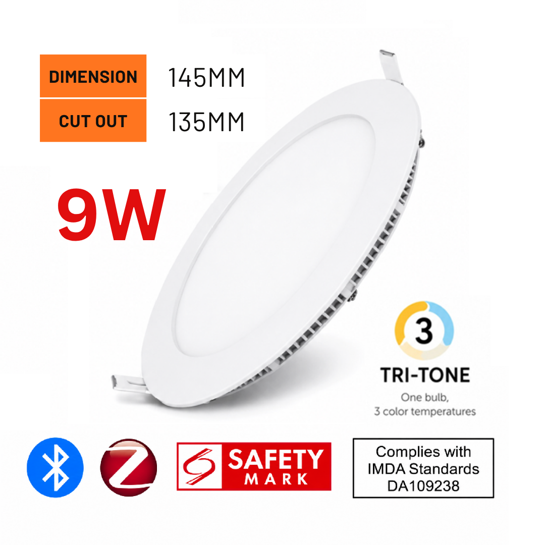 Beige and Brown Simple Clothing Size Chart Instagram Post Dahlia Recessed Smart Downlight 9W Round 3-Tone - Image 1