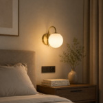 Modern Gold Glass Wall Light – WL-PION-74585-1L-GD-GH - Image 2