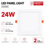 [PROMO] LIGHTING HUB 24W Slim LED Panel Downlight Square 6500K (Safety Mark)