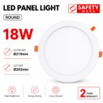 PLST ROUND 18W DOWNLIGHT WITH SAFETY MARK