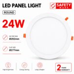 PLST ROUND 24W DOWNLIGHT WITH SAFETY MARK