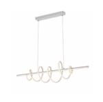 Modern LED Spiral Pendant Light | White