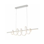 Modern LED Spiral Pendant Light | White