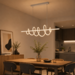 Modern LED Spiral Pendant Light | White - Image 2