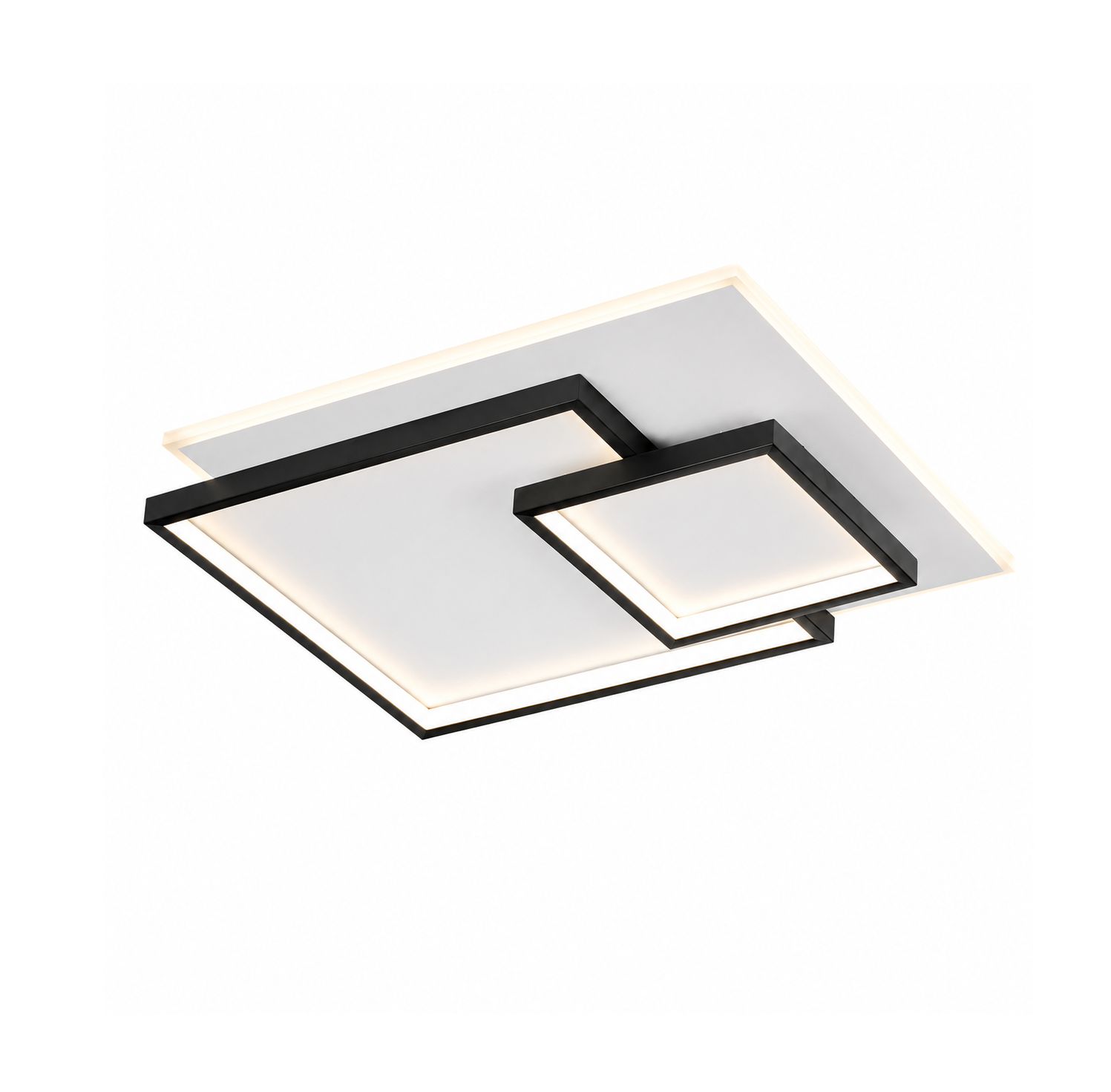 40fad2d7-4fbd-409f-b7dc-08a8a4cbb5dd Modern LED Geometric Ceiling Light – Black & White - Image 1