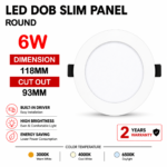 Lighting Hub DOB Downlight 6W (Round)