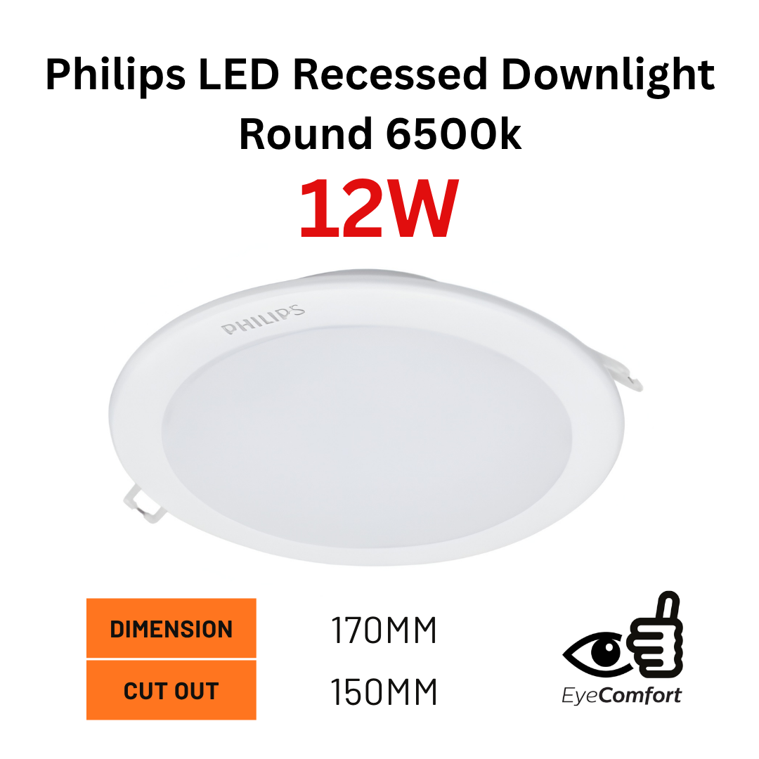 Beige and Brown Simple Clothing Size Chart Instagram Post Philips LED Recessed Downlight 12W - Image 1