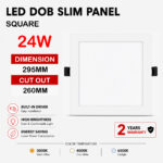 Lighting Hub DOB Downlight 24W (Square)