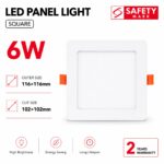 PLST SQUARE 6W DOWNLIGHT WITH SAFETY MARK