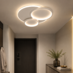 Modern LED Triple Ring Ceiling Light – White - Image 2