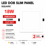 Lighting Hub DOB Downlight 18W (Square)