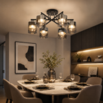 Modern Ceiling Pendant Light | Black Smoke Glass - Image 2