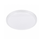 Modern LED Crystal Flush Mount Ceiling Light – White
