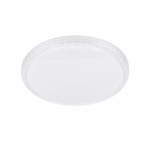 Modern LED Crystal Flush Mount Ceiling Light – White