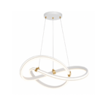 Modern Infinity LED Pendant Light | White & Grey