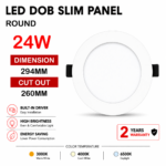 Lighting Hub DOB Downlight 24W (Round)