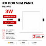 Lighting Hub DOB Downlight 3W (Square)