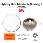 Lighting Hub Adjustable Downlight 6W [Round]