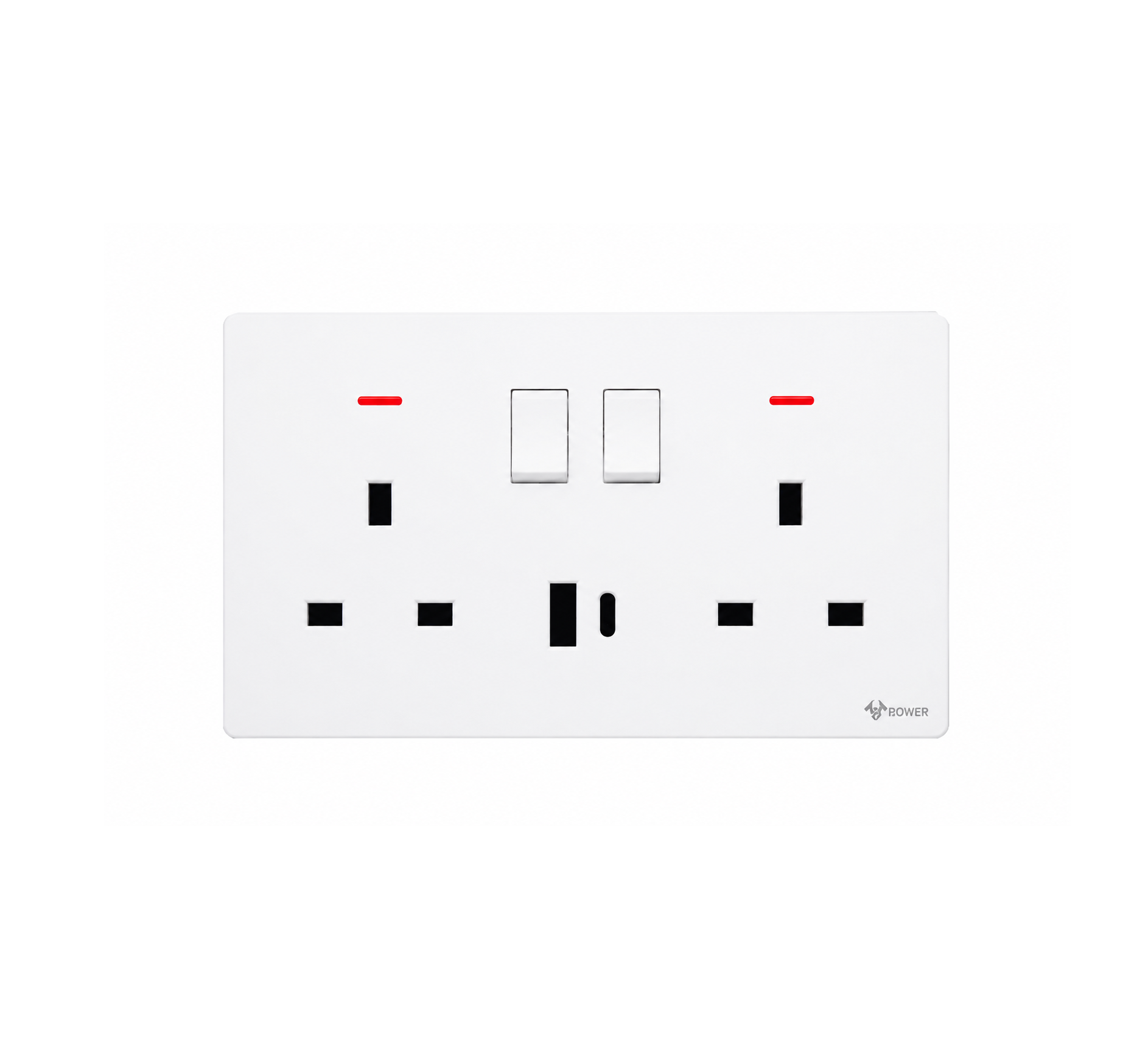 cba82872-eda9-4721-a50f-eca90423f747 GONEO DOUBLE SOCKET W/USB 1A1C EG03E012 - Image 1